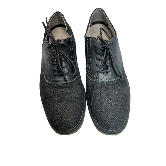 G.H.Bass & Co Denim fabric‎ and leather Bass-Eli men shoes size 10M - Picture 1 of 10